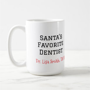 Taza De Café Mug dentista favorito de Santa María
