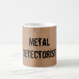 Taza De Café Mug: Detectora Metalizado (Mapa del tesoro)