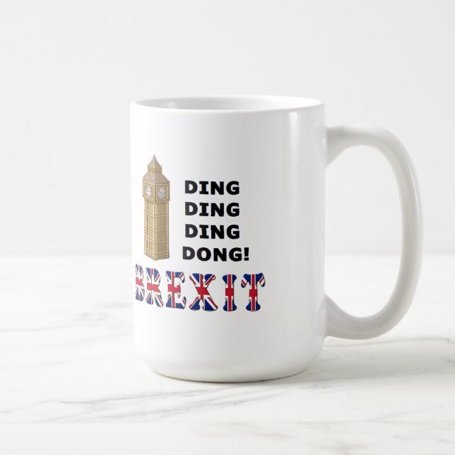 Taza De Café Mug Ding Brexit (Derecha)