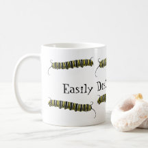 Mug - Distracción fácil por gato (orugas)