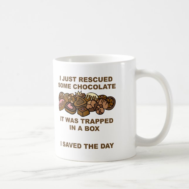 Taza De Café Mug divertida de chocolate rescatado (Derecha)