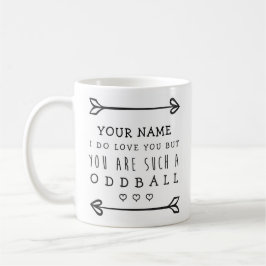 Taza De Café Mug divertida de San Valentín personalizado - Oddb