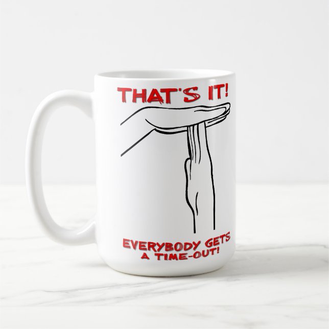 Taza De Café Mug divertida de Time Out (Izquierda)