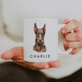 Taza De Café Mug Doberman Perro Lover Personalizado