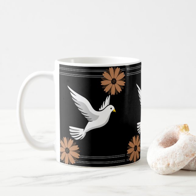 Taza De Café Mug Dove (Con donut)