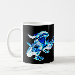 Taza De Café Mug Dragon de la Escarcha Azul