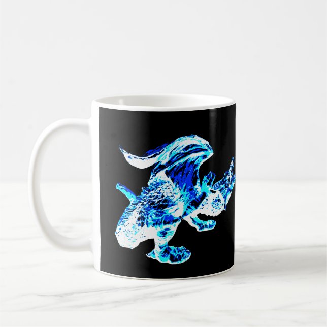 Taza De Café Mug Dragon de la Escarcha Azul (Izquierda)