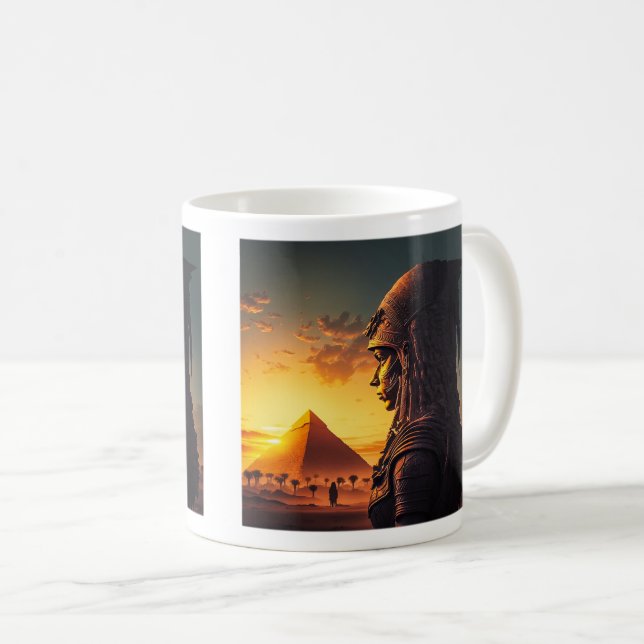 Taza De Café Mug egipcio Queen Classic, 11 oz (Anverso derecho)