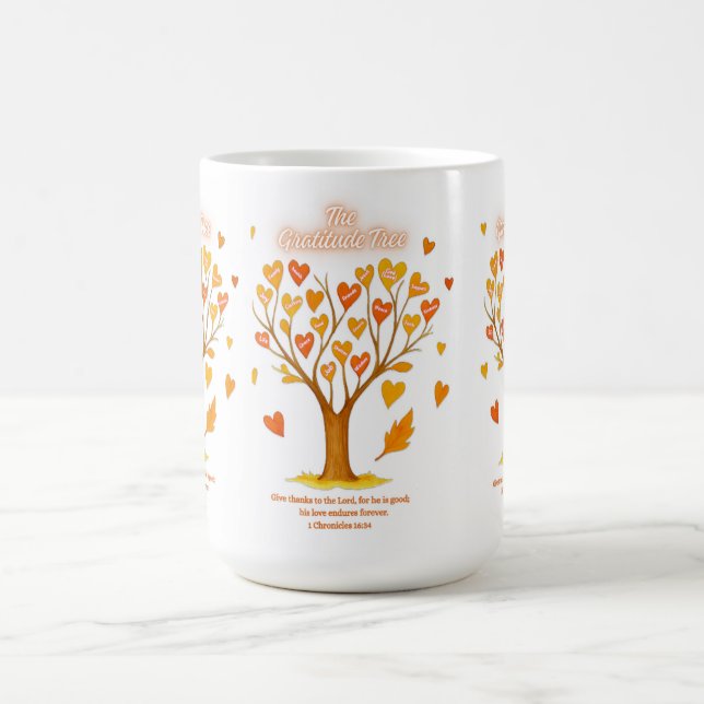 Taza De Café Mug 'El árbol de la gratitud' (Centro)