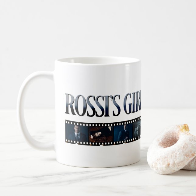 Taza De Café Mug, el Chica de Rossi (Con donut)