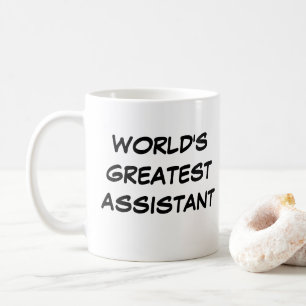 Taza De Café Mug: "El mejor asistente del mundo"