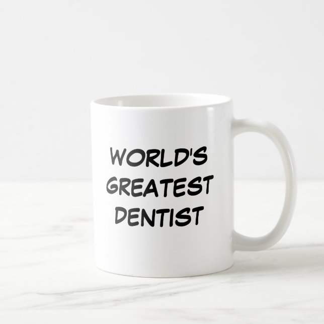 Taza De Café Mug "El mejor dentista del mundo" (Derecha)