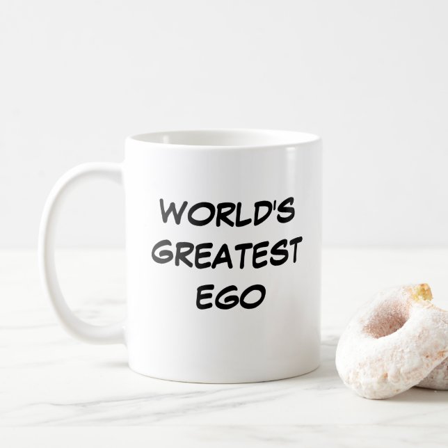 Taza De Café Mug "El mejor ego del mundo" (Con donut)