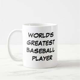 Taza De Café Mug "El mejor jugador de béisbol del mundo"