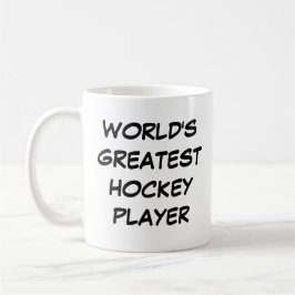 Taza De Café Mug "El mejor jugador de hockey del mundo"