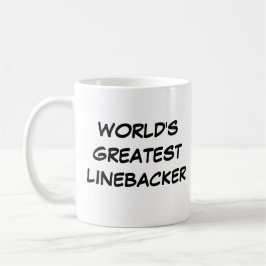 Taza De Café Mug "El mejor Linebacker del mundo"