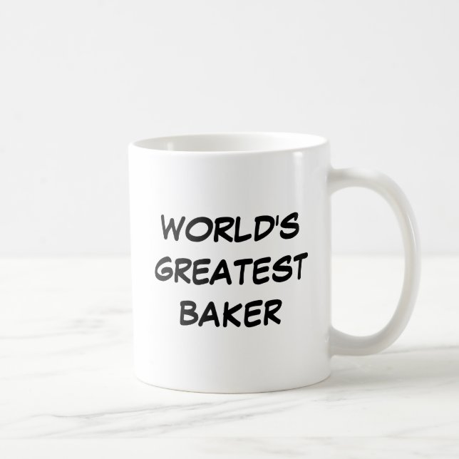 Taza De Café Mug "El mejor panadero del mundo" (Derecha)
