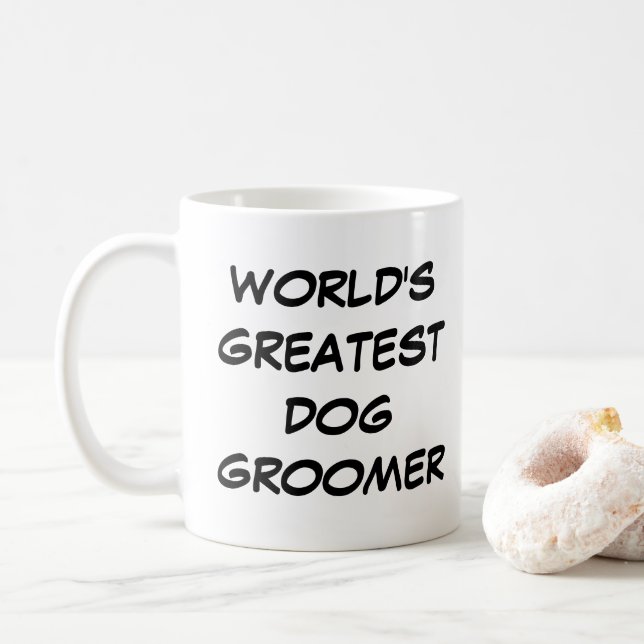 Taza De Café Mug "El mejor perro del mundo" (Con donut)