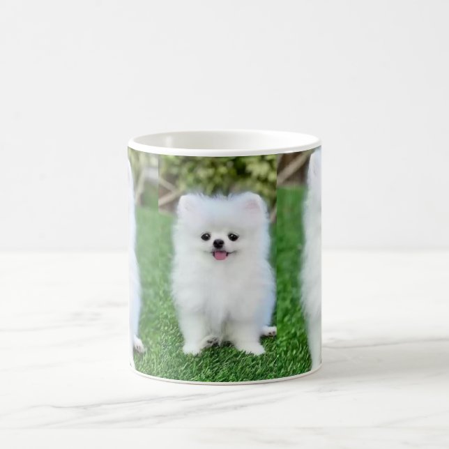 Taza De Café Mug El título "Perro de cachorro" evoca un sentido (Centro)