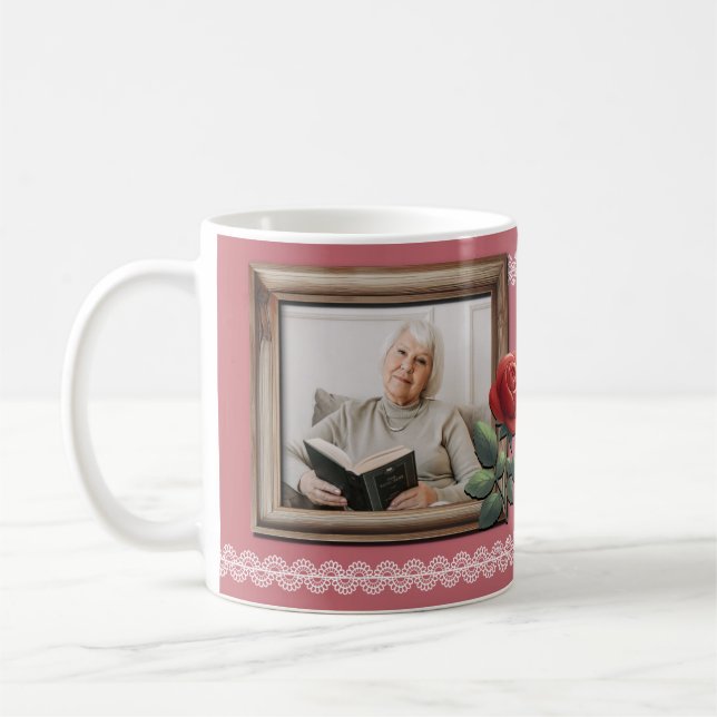 Taza De Café Mug Elegant Grandmother Tribute Design (Izquierda)