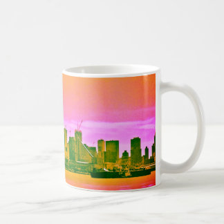 Taza De Café Mug en Skyline de la ciudad de Nueva York por arte