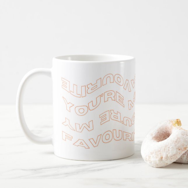 TAZA DE CAFÉ MUG "ERES MI FAVORITO" (Con donut)