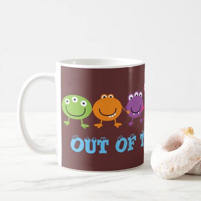 Taza De Café Mug escarcha de alienígenas curtidos (Con donut)