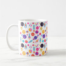 Mug espacial generado por IA retro