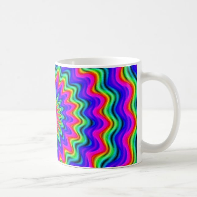 Taza De Café Mug espiral psicodélica (Derecha)