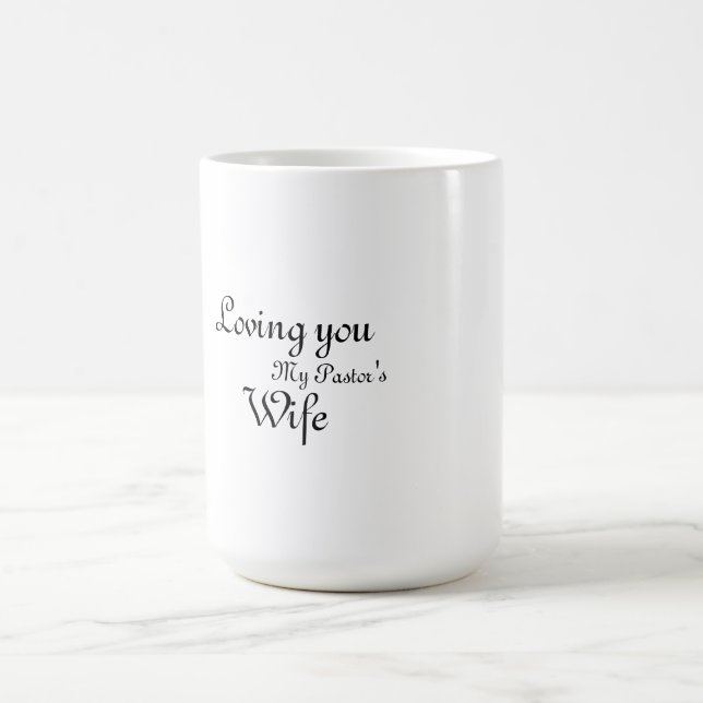 Taza De Café Mug, esposa del pastor personalizado (Centro)