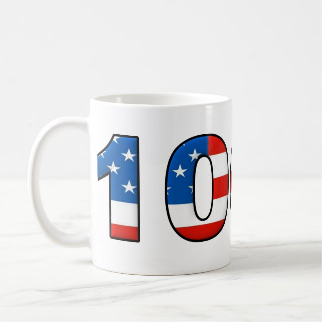 Taza De Café Mug estadounidense al 100% (Izquierda)