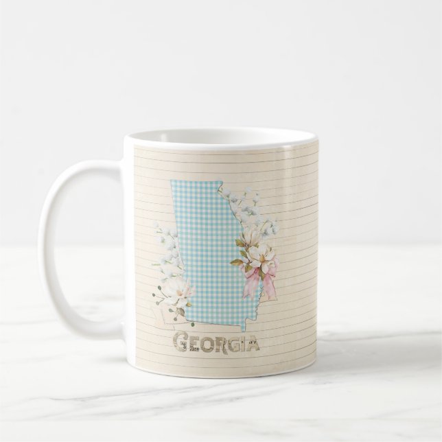Taza De Café Mug estatal de Georgia - Perfecto para los amantes (Izquierda)