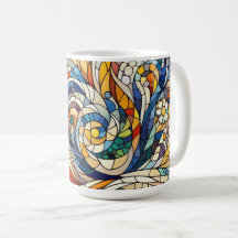 Mug estilo de arte mosaico