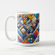 Mug estilo de arte mosaico