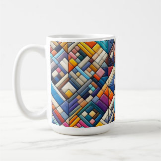 Taza De Café Mug estilo de arte mosaico