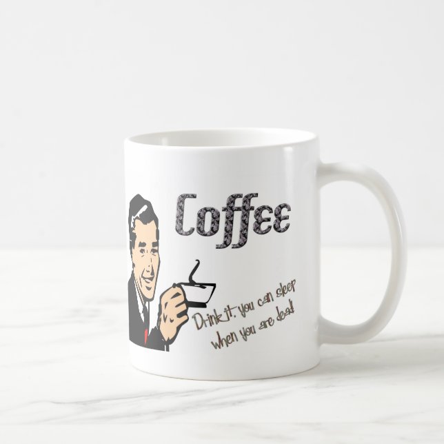 Taza De Café Mug estilo retro (Derecha)