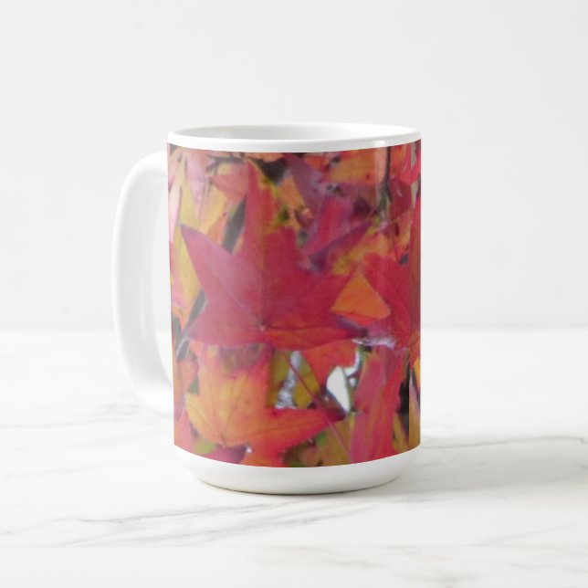 Taza De Café Mug - Fall Leaves (Anverso izquierdo)