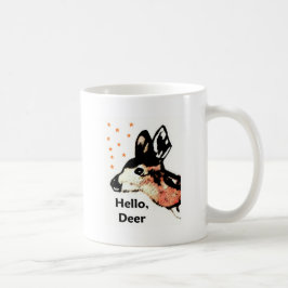 Taza De Café Mug Fawn Fawn, de cola blanca