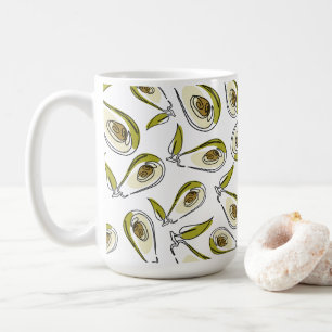 Taza De Café Mug features a cute Avocado.