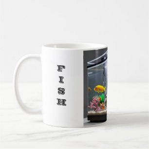 TAZA DE CAFÉ MUG FISHTANK DISIGN Y ESCRIBE PESCADO