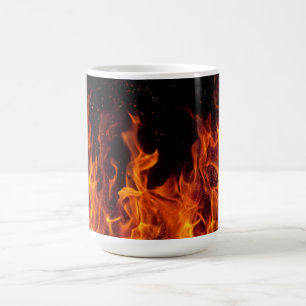 Taza De Café Mug/Flames