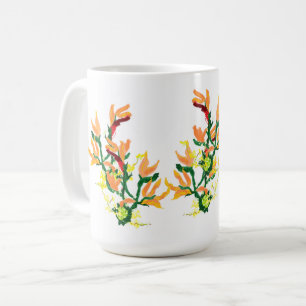 Taza De Café Mug: Flor asiática