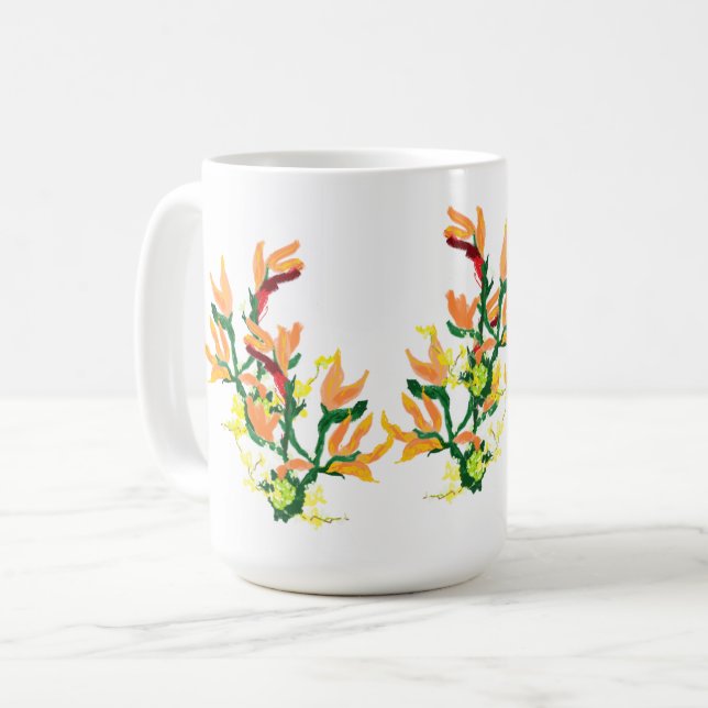 Taza De Café Mug: Flor asiática (Anverso izquierdo)