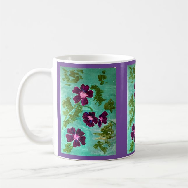 Taza De Café Mug Floral (Izquierda)