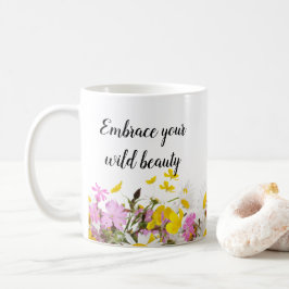 Taza De Café Mug Floral de belleza salvaje