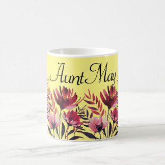 Taza De Café Mug floral personalizada - Mug floral de Personali