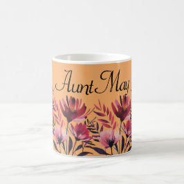 Taza De Café Mug floral personalizada - Mug floral de Personali
