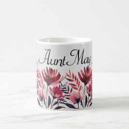 Taza De Café Mug floral personalizada - Mug floral de Personali
