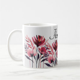 Taza De Café Mug floral personalizada - Mug floral de Personali
