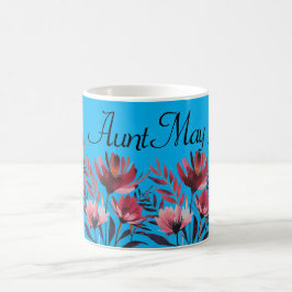 Taza De Café Mug floral personalizada - Mug floral de Personali